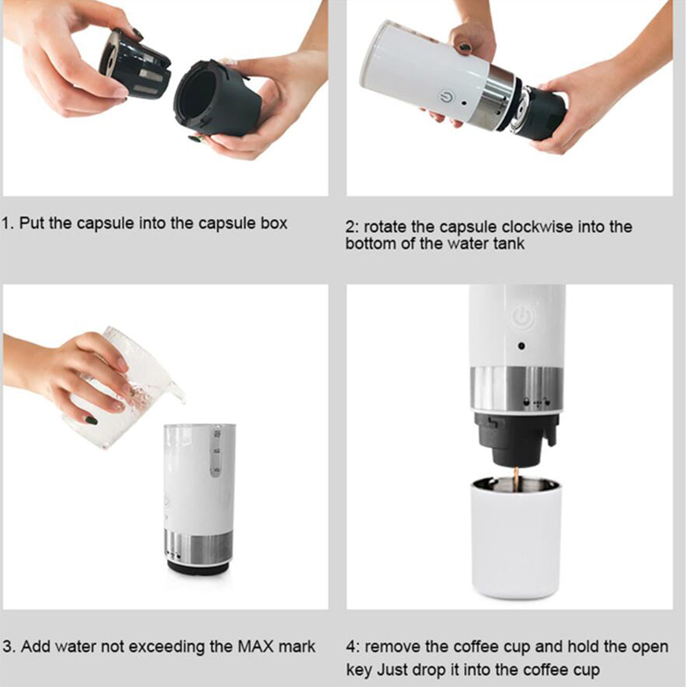 Espresso Coffee Maker: Portable Fully Automatic Coffee Machine