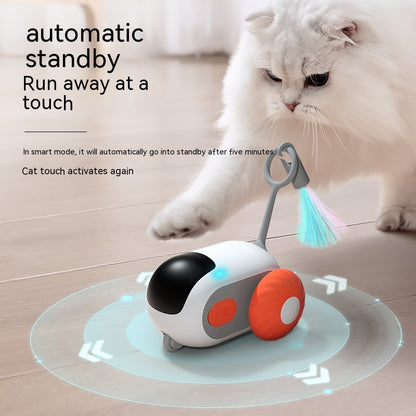 Cat Car Remote Control  Toy: USB Charging, Self-Moving & Interactive