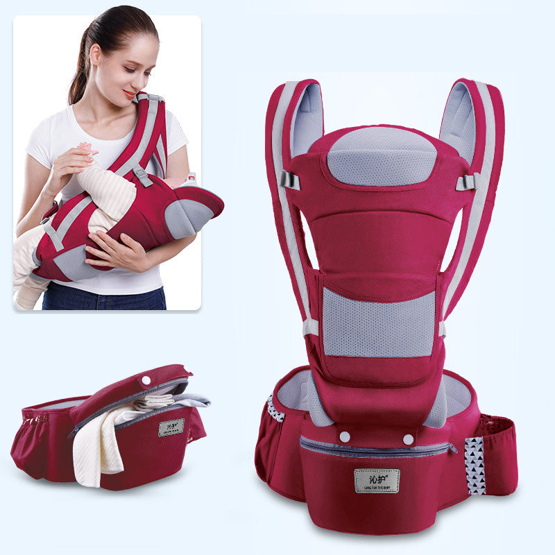 Baby Carrier Infant Baby Hipseat Carrier 3 In 1 Front Facing Ergonomic Kangaroo Baby Wrap Sling