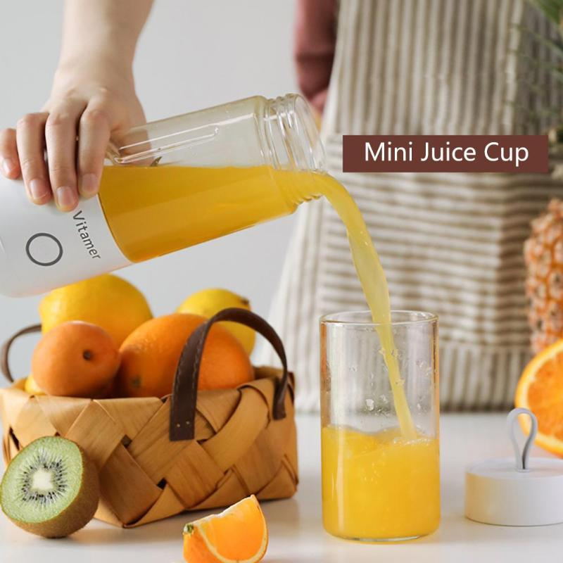 Portable Blender-Juicer Mixer 350ml Electric USB Rechargeable