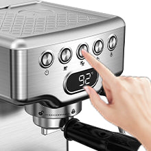 Geek Chef 20-Bar Espresso Machine with Milk Frother, Stainless Steel,1.8L Water Tank