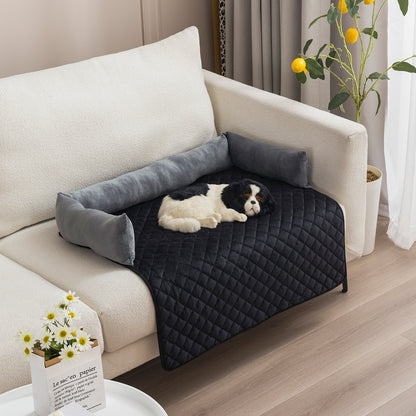 Cozy Sofa Bed for Large Dogs and Cats: Warm Cushioned Mat with Furniture Protection