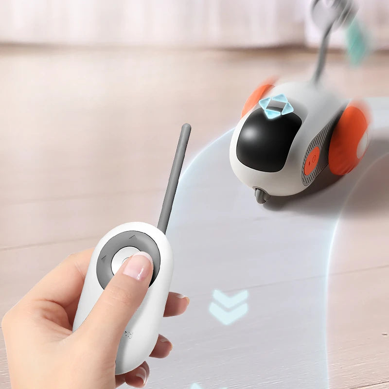 Cat Car Remote Control  Toy: USB Charging, Self-Moving & Interactive