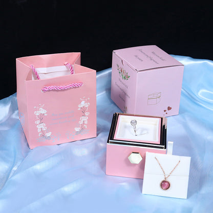 Rotating Rose Jewelry Gift Box