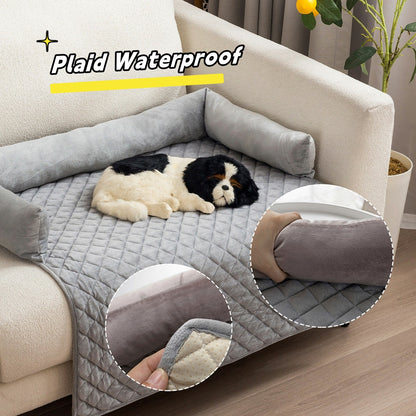 Cozy Sofa Bed for Large Dogs and Cats: Warm Cushioned Mat with Furniture Protection