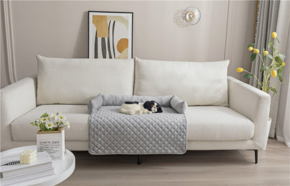 Cozy Sofa Bed for Large Dogs and Cats: Warm Cushioned Mat with Furniture Protection