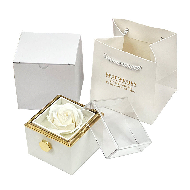 Rotating Rose Jewelry Gift Box